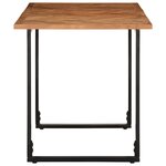 vidaXL Table à manger 140x70x75 cm bois massif d'acacia