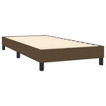 vidaXL Sommier à lattes de lit avec matelas Marron foncé 100x200 cm