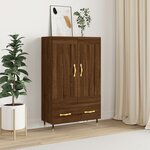 vidaXL Buffet haut chêne marron 69 5x31x115 cm bois d'ingénierie