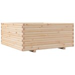 vidaXL Jardinière 110x110x49 5 cm bois de pin massif