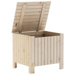 vidaXL Boîte de rangement avec couvercle RANA bois massif de pin