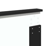 vidaXL Tête de lit Chêne noir 200 cm Bois d'ingénierie
