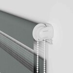 vidaXL Store zèbre gris foncé largeur du tissu 130 9 cm polyester