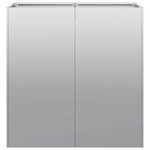 vidaXL Jardinière 80x40x80 cm acier galvanisé