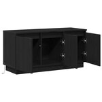 vidaXL Meuble TV avec LED Chêne noir 100 x 38 x 49 cm