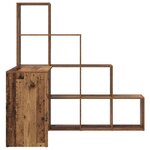 vidaXL Bureau d'angle Bois ancien 101.5 x 149.5 x 149.5 cm