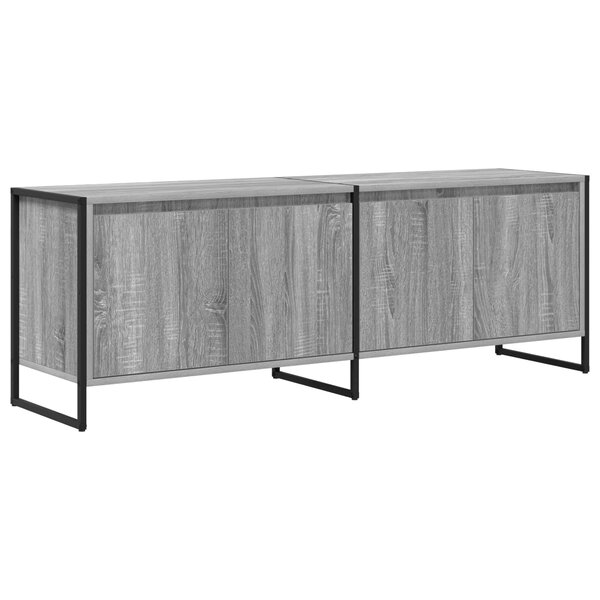 vidaXL Meuble TV Gris Sonoma 140 x 36 x 49.5 cm Bois d'ingénierie