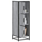 vidaXL Buffet haut sonoma gris 35 5x35x106 5 cm bois ingénierie métal