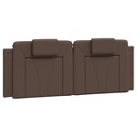vidaXL Cadre de lit avec LED sans matelas marron 140x200 cm
