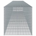 vidaXL Panier gabion avec couvercle 850x100x100 cm fer galvanisé