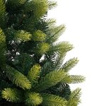 vidaXL Sapin de Noël artificiel à charnières avec support 120 cm