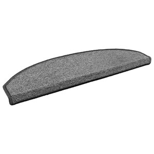 vidaXL Tapis d'escalier auto-adhésifs 15 Pièces Gris foncé