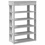 vidaXL Étagère à chaussures sonoma gris 60x30x98 cm bois d'ingénierie