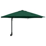 vidaXL Parasol de jardin Vert et Noir 248 x 248 x 148 cm