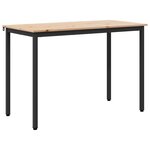 vidaXL Table de salle à manger / Table de repas Naturel