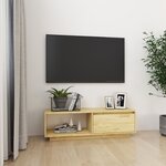 vidaXL Meuble TV 110x30x33 5 cm Bois de pin massif