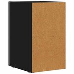 vidaXL Table de chevet Noir 29 5 x 33 5 x 50 cm Bois d'ingénierie