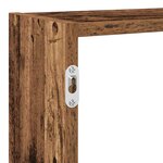 vidaXL Étagère cube murale 7 compartiments vieux bois bois ingénierie