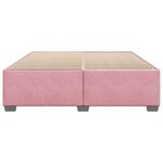 vidaXL Cadre de lit sans matelas rose 200x200 cm velours
