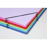 Carton à Dessin 37x52cm Fermeture par Elastiques Lilas CLAIREFONTAINE