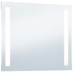 vidaXL Miroir mural à LED pour salle de bains 60x50 cm