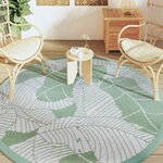 vidaXL Tapis d'extérieur ARAKIL vert Ø200 cm PP