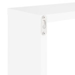 vidaXL Étagères cube murales 4 Pièces blanc 30x15x30 cm