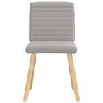 vidaXL Chaises à manger lot de 6 gris nuage tissu