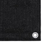 vidaXL Tapis de tente 300x500 cm Noir
