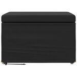 vidaXL Tabouret Noir Cuir Synthétique et Bois Composite