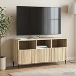 vidaXL Meuble TV Chêne Sonoma 102 x 34 5 x 50 cm Bois d'ingénierie
