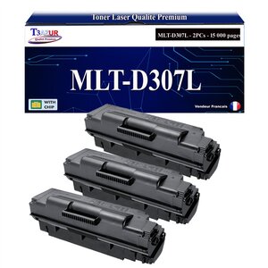 T3AZUR -3x Toners compatibles avec Samsung MLT-D307L MLTD307L pour Samsung ML4510 ML4510ND ML4512ND ML5010 ML5010ND ML5012ND ML5015 ML5015ND ML5017ND