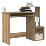 vidaXL Bureau Chêne artisanal 106 x 41 x 88.5 cm Bois d'ingénierie