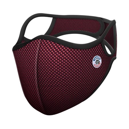 Masque vélo anti-pollution bordeaux avec filtre FFP2 - taille M (femme)