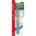 2 crayons graphite EASYgraph S corps bleu ciel HB gaucher x 5 STABILO
