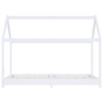 vidaXL Cadre de lit d'enfant Blanc Bois de pin massif 70x140 cm
