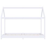 vidaXL Cadre de lit d'enfant Blanc Bois de pin massif 70x140 cm