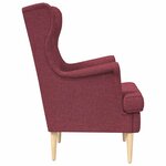 vidaXL Fauteuil Bordeaux Tissu