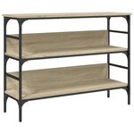 vidaXL Table console chêne sonoma 100x32x75 cm bois d'ingénierie