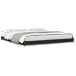 vidaXL Cadre de lit sans matelas noir 200x200 cm