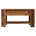 vidaXL Table basse vieux bois 101x49x52 cm bois d'ingénierie