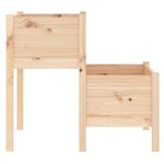 Vidaxl jardinière 84 5x84x75 cm bois massif de pin