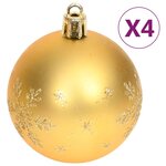 vidaXL Ensemble de boules de Noël 70 Pièces Doré et rouge