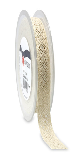 Ruban st. Etienne dentelle 15-m-rouleau 15 mm crème