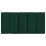 vidaXL Coussin de tête de lit Hanko vert foncé 100 cm velours