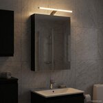 vidaXL Armoire Miroir de Salle de Bain Chêne noir 40 x 10 5 x 60 5 cm