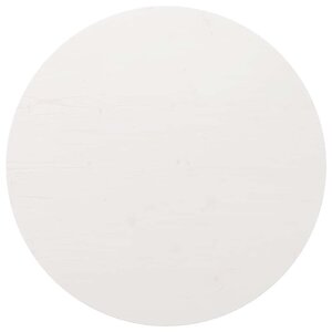 vidaXL Dessus de table rond blanc Ø90x3 cm bois de pin massif