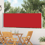 vidaXL Auvent latéral rétractable de patio 100x500 cm Rouge