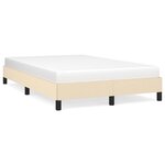 vidaXL Cadre de lit sans matelas crème 120x200 cm tissu