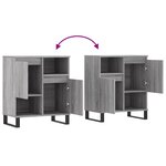 vidaXL Buffet Sonoma gris 60x35x70 cm Bois d'ingénierie